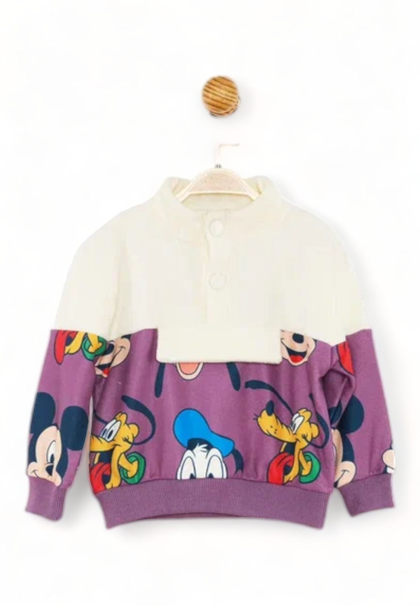Βρεφική μπλούζα Cimpa με αγαπημενους χαρακτήρες της Disney Μωβ