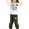 Φόρμα βαμβακερή για αγόρι Cimpa MickeyGood Vibes με fleece παντελόνι
