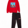 Φόρμα βαμβακερή με κουκουλα για αγόρι Cimpa Snoopy κοκκινη
