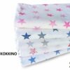 ΠΑΠΛΩΜΑ ΕΜΠΡΙΜΕ bebe Star 26 120X160 ΛΕΥΚΟ/ΚΟΚΚΙΝΟ Cotton 100%