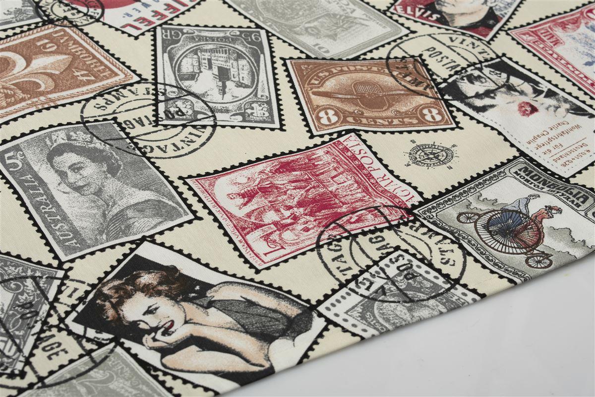 ΤΡΑΠΕΖΟΜΑΝΤΗΛΟ ΑΛΕΚΙΑΣΤΟ 140X180 Vintage Post Stamps 482 Ecru Cott/Pol 70/30