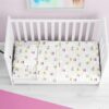 ΣΕΝΤΟΝΙΑ ΕΜΠΡΙΜΕ ΣΕΤ 3 τεμ bebe Sweet Dreams 553 120X160 White-Pink 100% Cotton