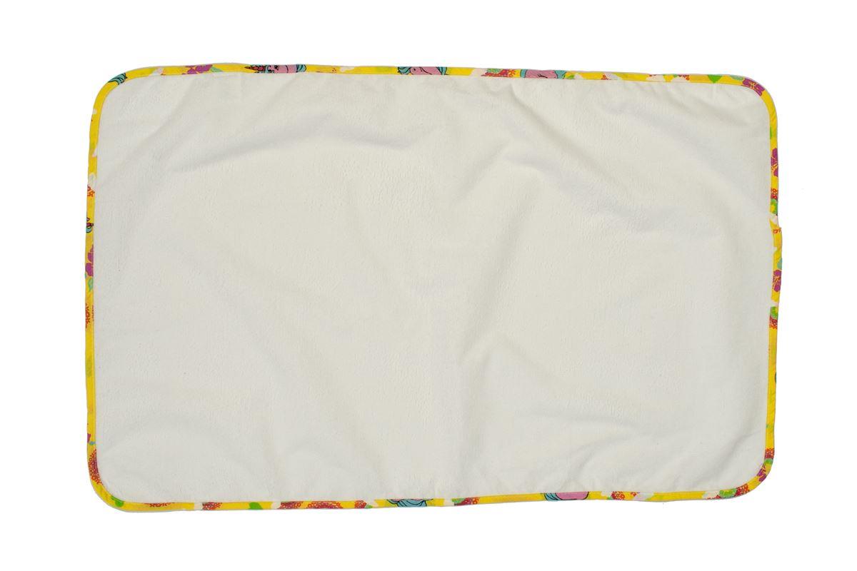 Σελτεδάκι Αδιάβροχο bebe 143 50X80 Λευκό/Κίτρινο Cotton 100%