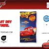 Πετσέτα Θαλάσσης Quick Dry Disney Home Cars 38 70X140 Blue 100% Microfiber