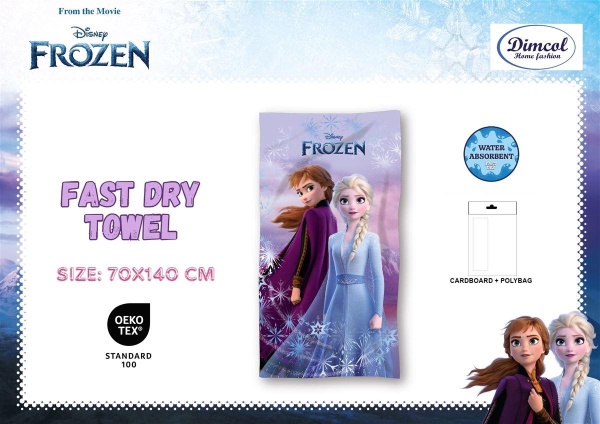Πετσέτα Θαλάσσης Quick Dry Disney Home Frozen 22 70X140 Lilac 100% Microfiber