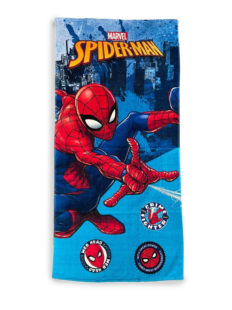 Πετσέτα Θαλάσσης Quick Dry Marvel Spider-Man 96 70X140 Digital Print Sky Blue 100% Microfiber