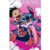 Πετσέτα Θαλάσσης Quick Dry Disney Home Lilo & Stitch 08 70X140 Pink 100% Microfiber