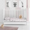 ΣΕΝΤΟΝΙΑ ΕΜΠΡΙΜΕ ΣΕΤ 3 τεμ bebe Unicorn 108 120X160 White-Pink Cotton 100%