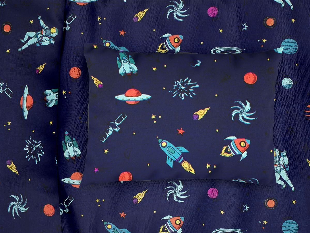 ΜΑΞΙΛΑΡΟΘΗΚΗ ΕΜΠΡΙΜΕ kids Space 189 50X70 Blue Cotton 100%