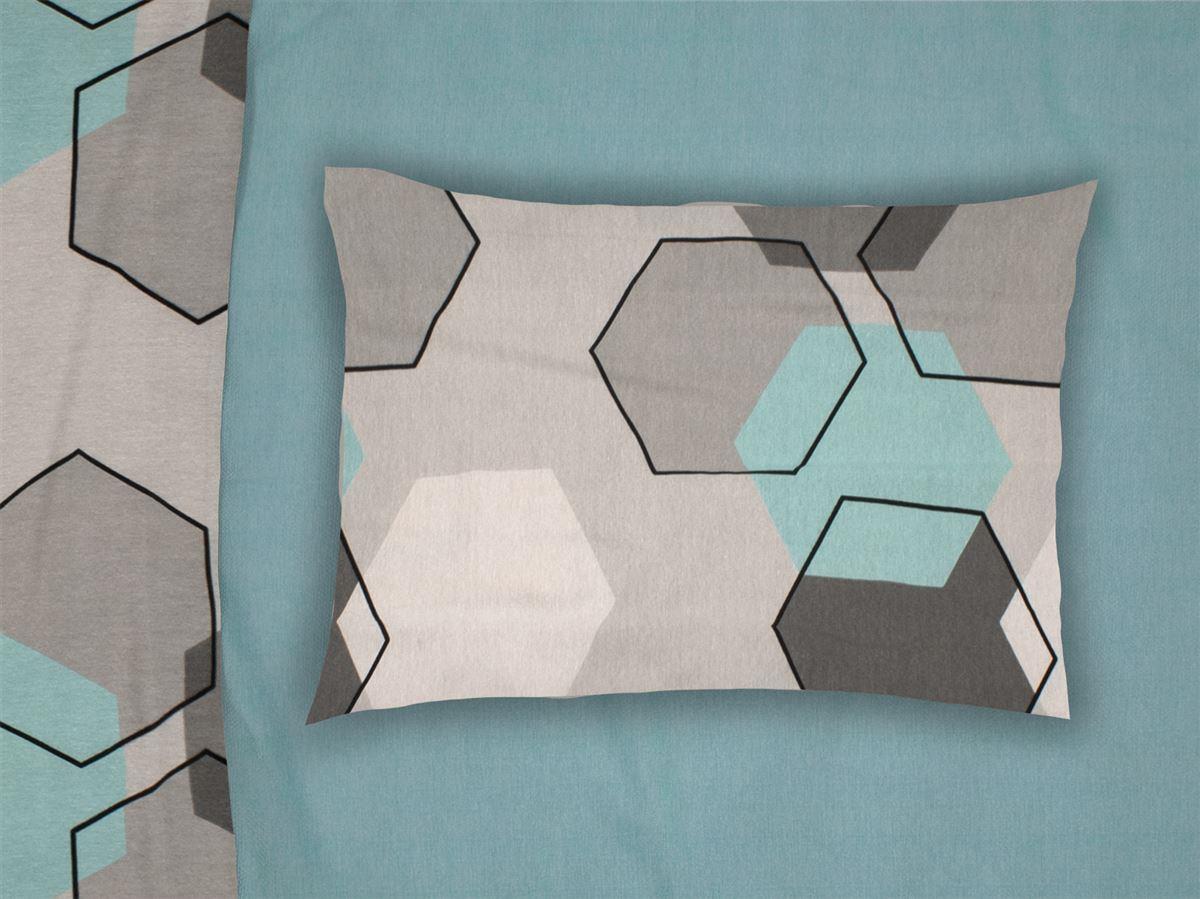 ΜΑΞΙΛΑΡΟΘΗΚΗ ΕΜΠΡΙΜΕ Hexagon 395 50X70 Grey 70/30 Cott/Pol