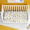 ΣΕΝΤΟΝΙΑ ΕΜΠΡΙΜΕ ΣΕΤ 3 τεμ bebe Honey Bee 545 120X160 White-Yellow 100% Cotton