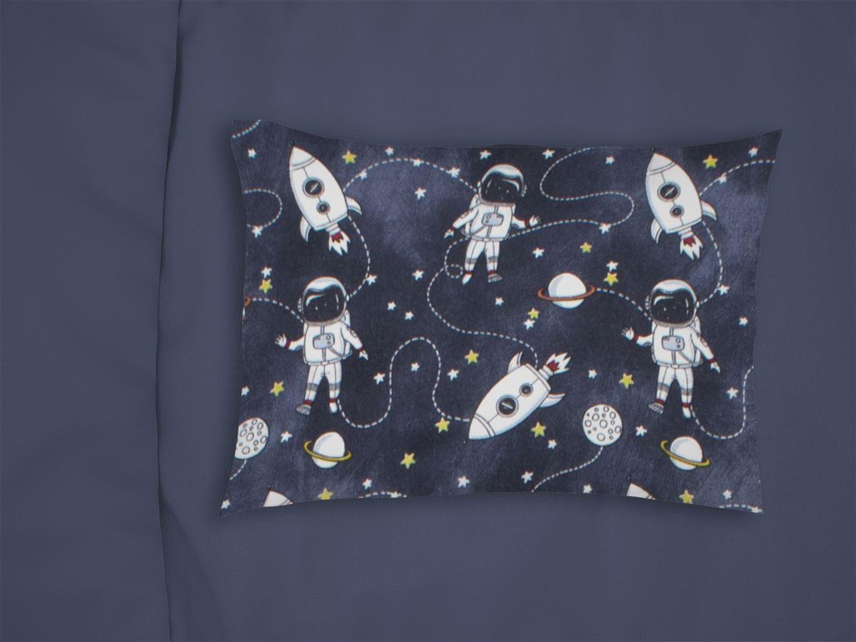 ΜΑΞΙΛΑΡΟΘΗΚΗ ΕΜΠΡΙΜΕ bebe Galaxy Travel 90 35X45 Blue 100% Cotton Flannel