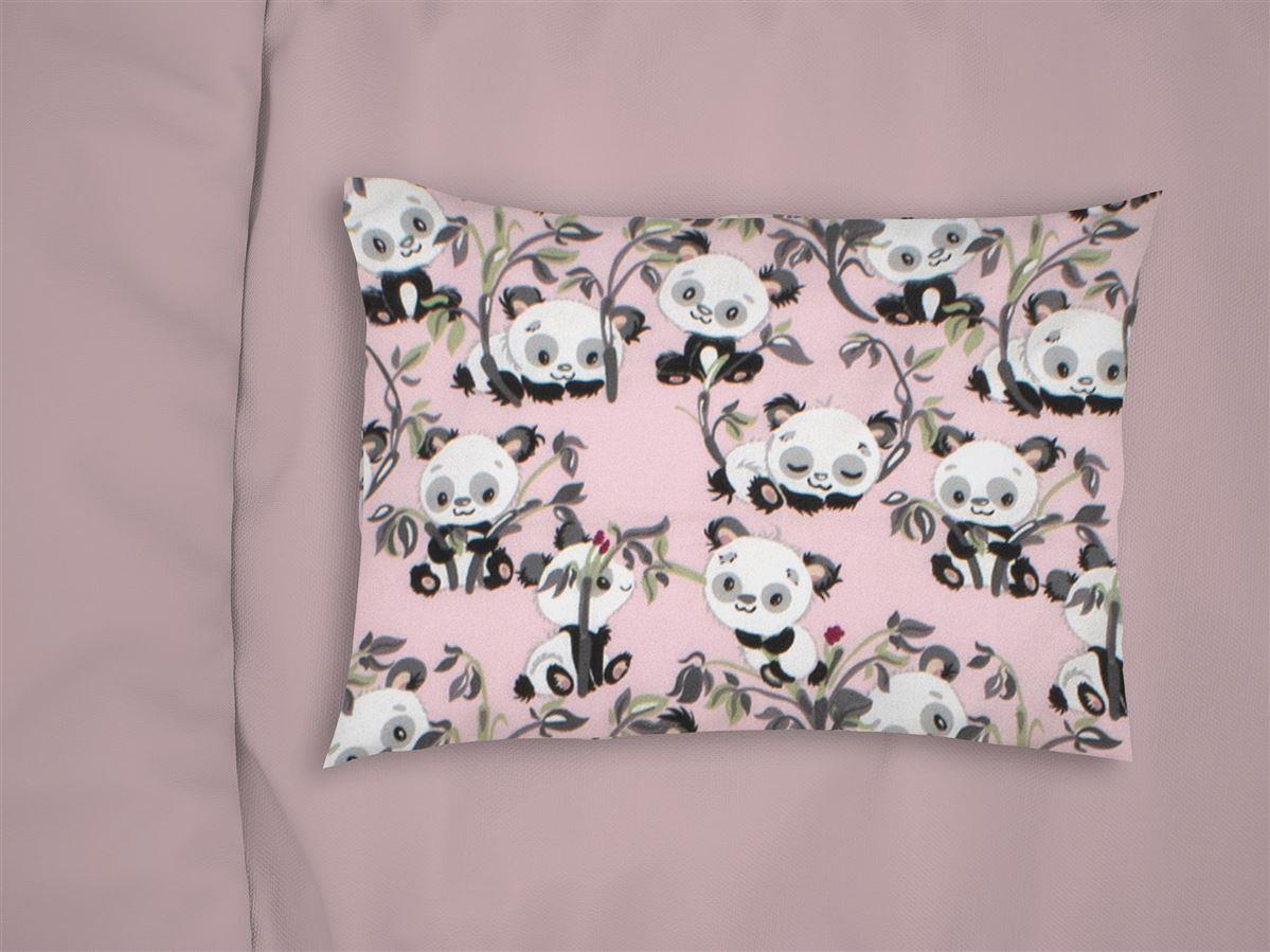 ΜΑΞΙΛΑΡΟΘΗΚΗ ΕΜΠΡΙΜΕ bebe Panda Bear 97 35X45 Pink 100% Cotton Flannel