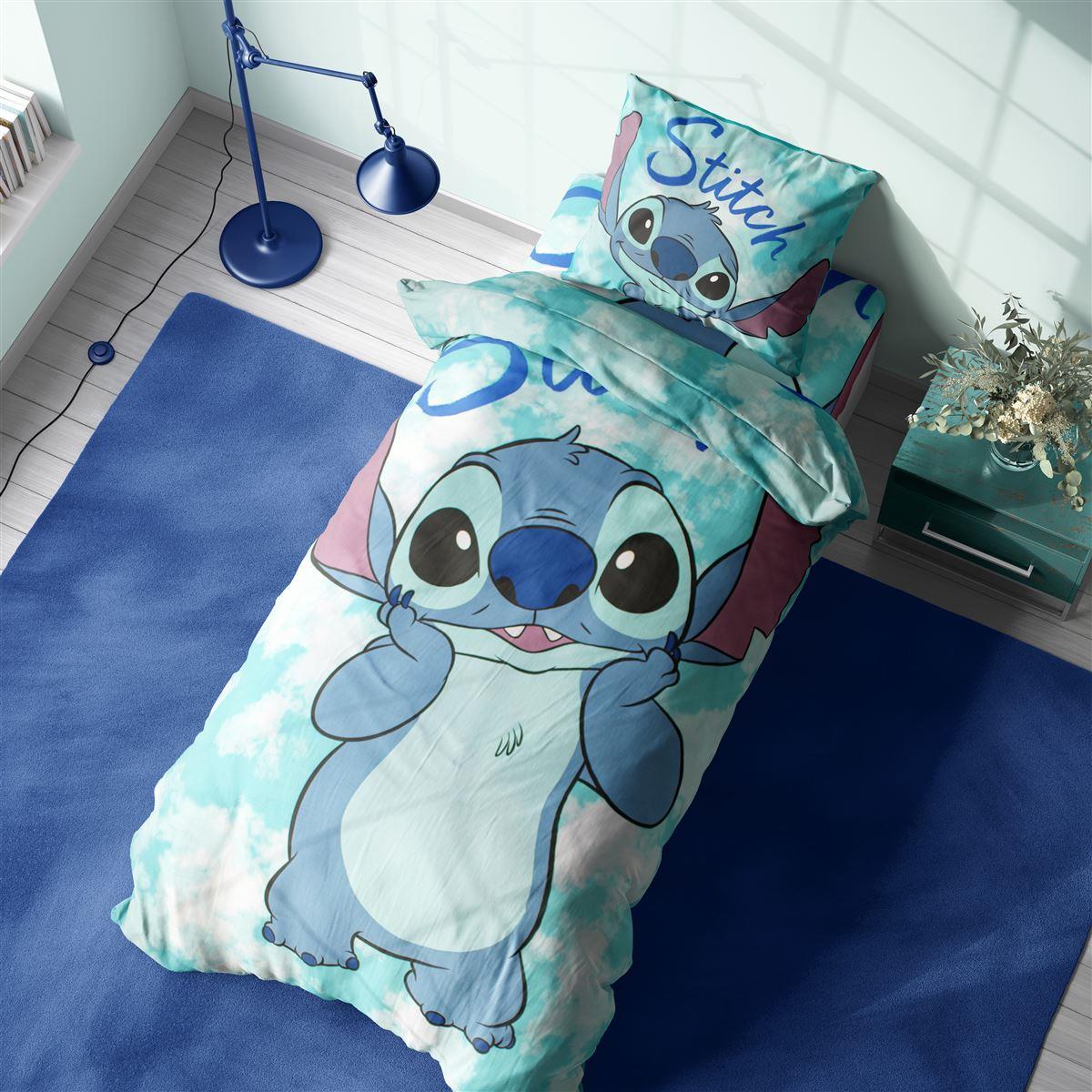 Σεντόνια Σετ 4 τεμ Disney Home Stitch 824 160X240 Turquoise 100% Cotton