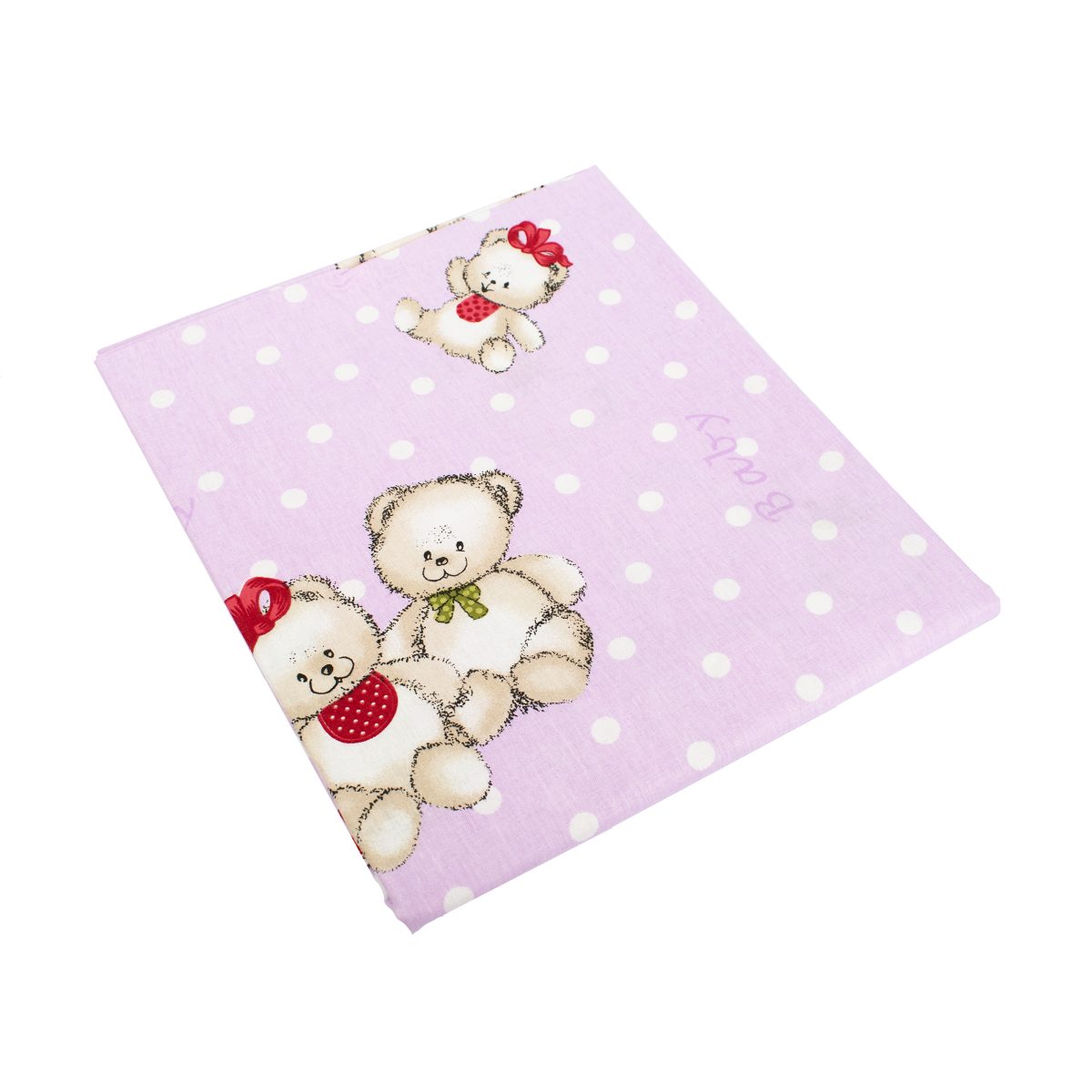 ΣΕΝΤΟΝΑΚΙ ΛΙΚΝΟΥ bebe Two Lovely Bears 65 80X110 Lila Cotton 100%