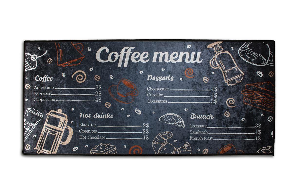 ΧΑΛΑΚΙ ΚΟΥΖΙΝΑΣ Coffee Menu 263 80X200 Polyester 100%