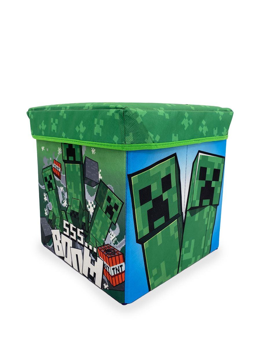 Κουτί-Σκαμπό Mojang Minecraft 28 30X30X30 Green 100% Polyester