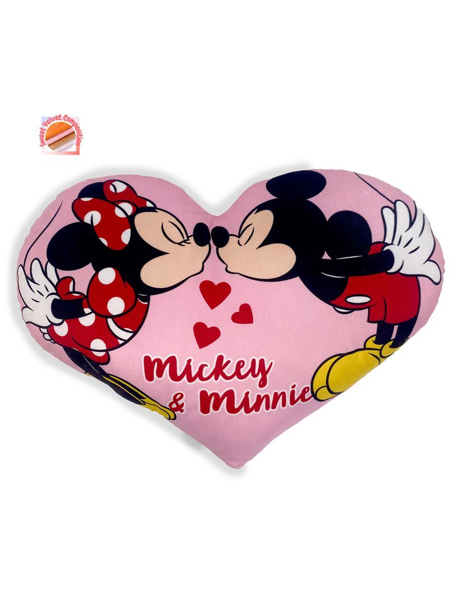 Μαξιλάρι 3D Disney Home Mickey & Minnie 15 40 cm Pink 100% Velboa