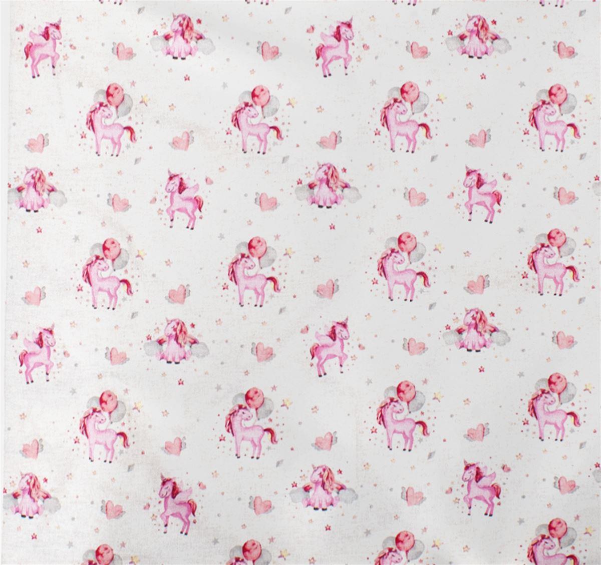 ΣΕΝΤΟΝΑΚΙ ΛΙΚΝΟΥ bebe Unicorn 208 80X110 White-Pink Cotton 100%