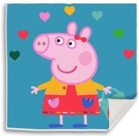 Peppa Pig Hearts Βρεφική Πετσέτα Προσώπου-Χεριών Πολύχρωμη 30x30cm