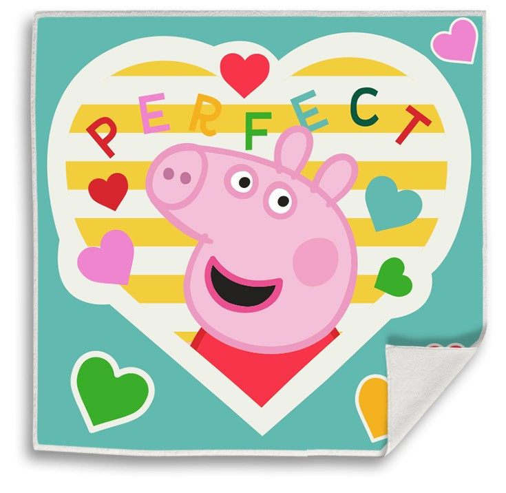 Peppa Pig Perfect Βρεφική Πετσέτα Προσώπου-Χεριών Πολύχρωμη 30x30cm