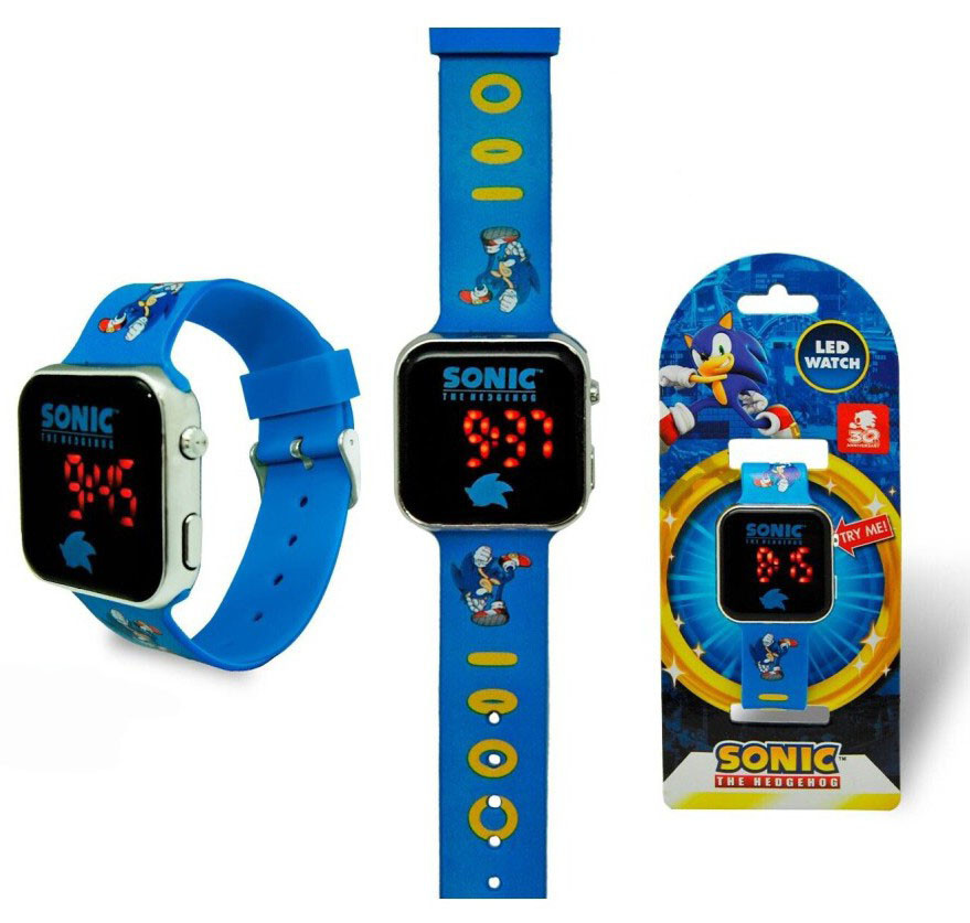 Παιδικό Ψηφιακό Ρολόι Sonic the Hedgehog Gold Rings Sonic digital LED watch