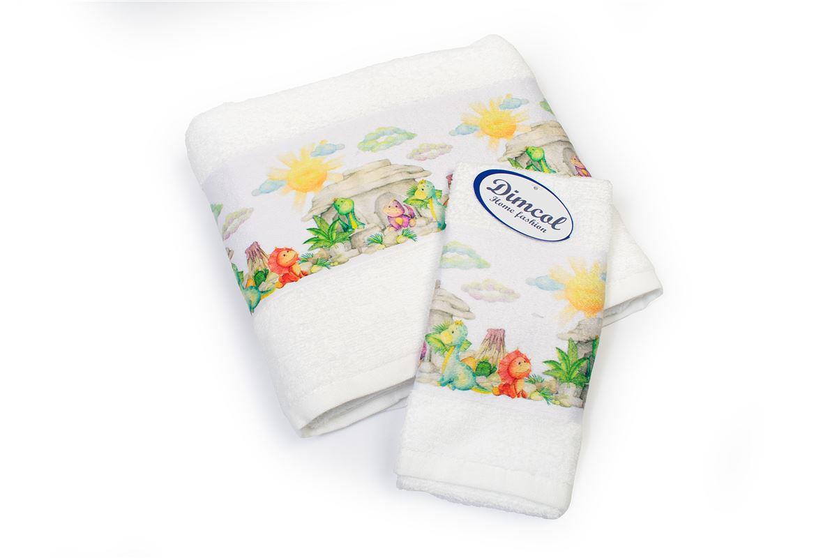 Πετσέτα Σετ 2 τεμ Με Ψηφιακή Εκτύπωση bebe Dinosaurs 311 30X50