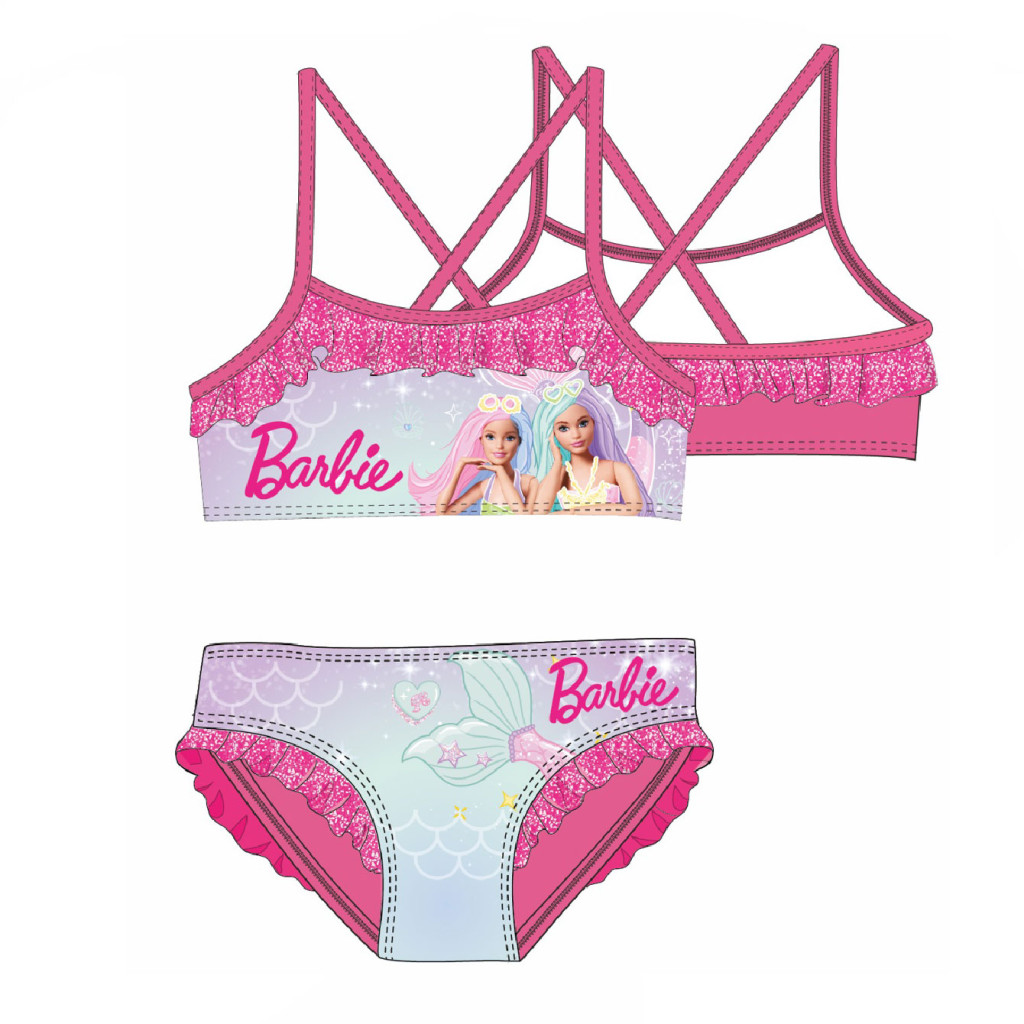 Barbie Mermaid Παιδικό μαγιό μπικίνι 4-10 ετών