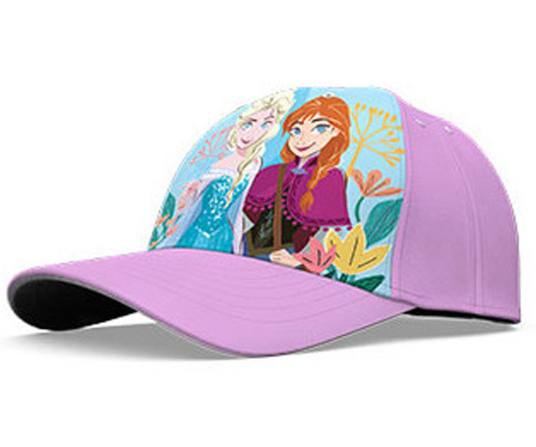 Disney Frozen Purple Flowers Παιδικό Καπέλο Jockey Baseball 54 cm