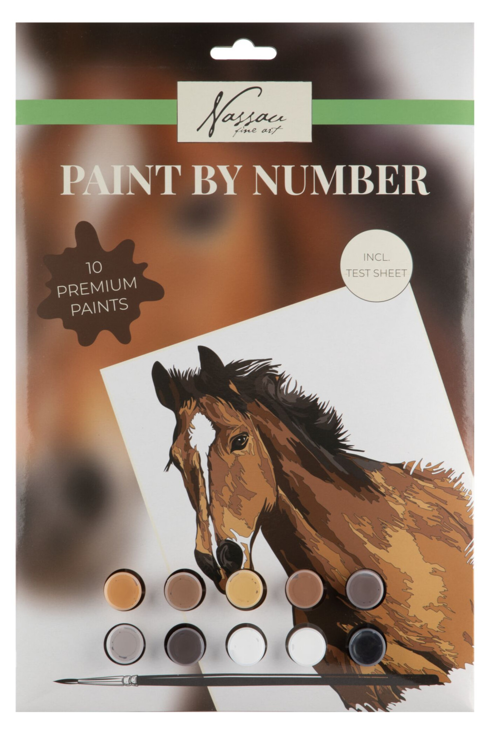 Horses Παιδικό Σετ Ζωγραφικής με Αριθμούς A4 Άλογο