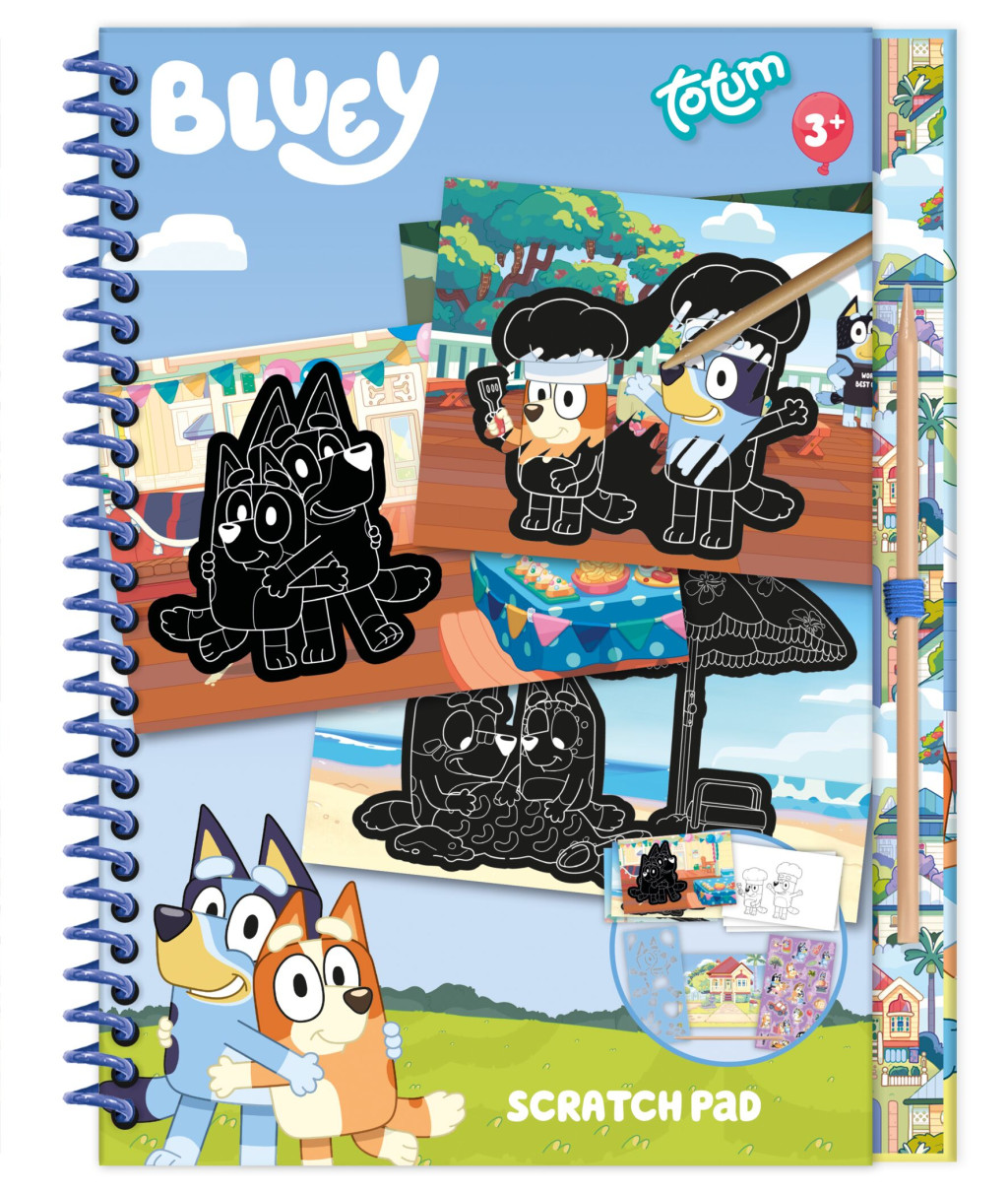 Bluey Fun Σετ Scratch Art και Δραστηριοτήτων
