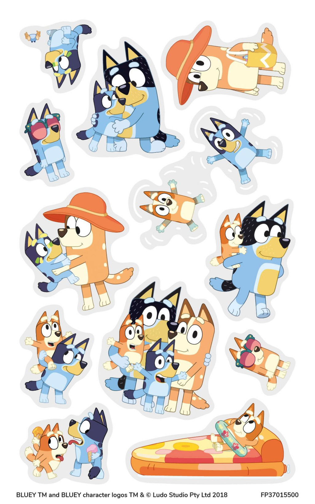 Alternative view of Bluey Σετ Παιδικών Προσωρινών Τατουάζ  12 Τεμάχια