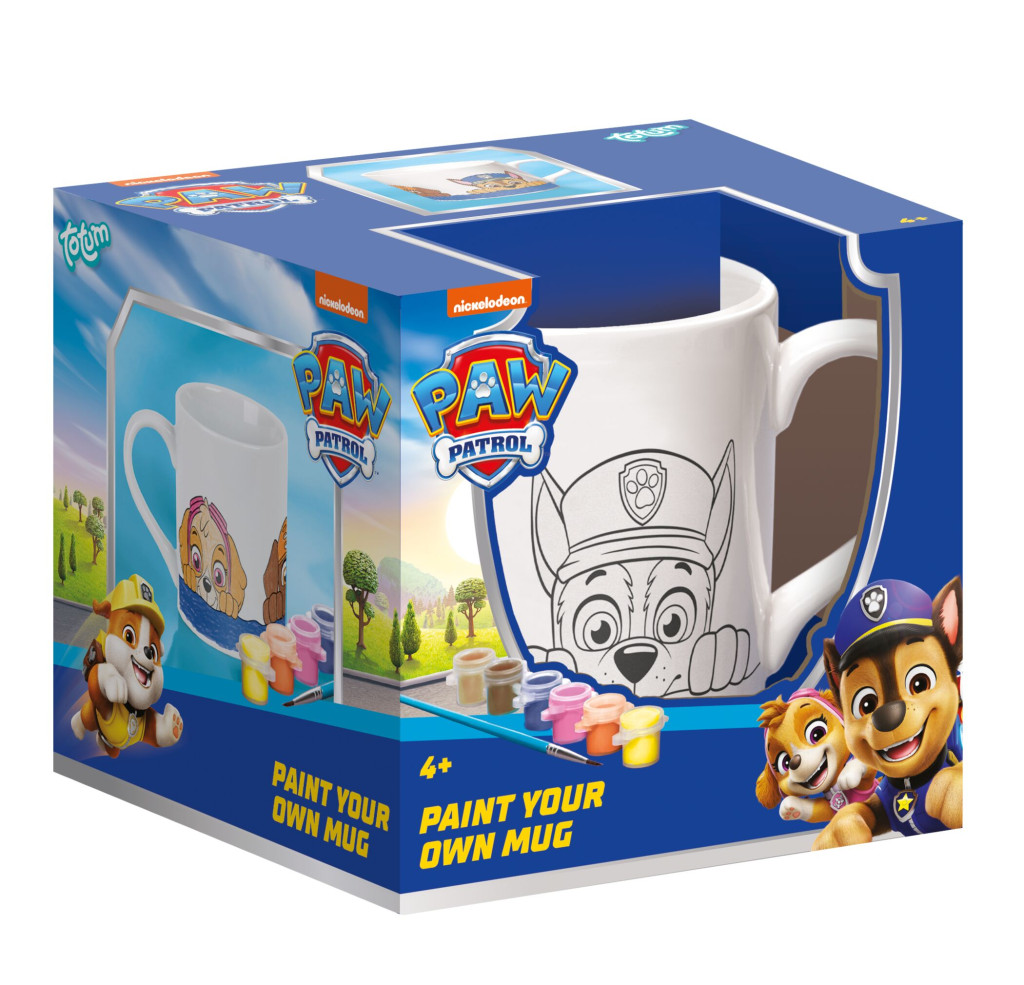 Paw Patrol Σετ Ζωγραφικής Πορσελάνινης Κούπας 235 ml σε Κουτί Δώρου