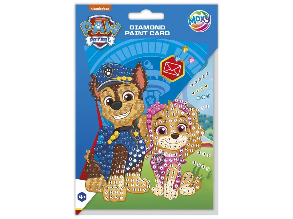 Paw Patrol Tower Ζωγραφική με Διαμαντένιες Ψηφίδες Κάρτα