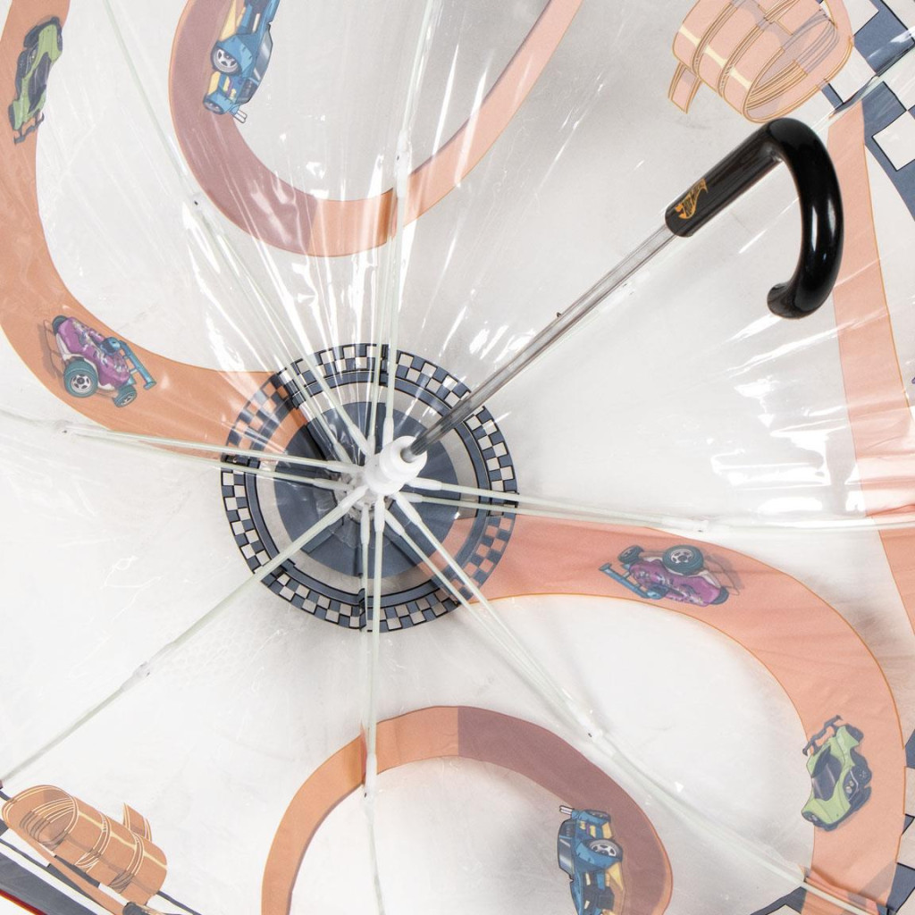 Hot Wheels Race Παιδική Διάφανη Ομπρέλα Διαμέτρου 71 cm - Image 3