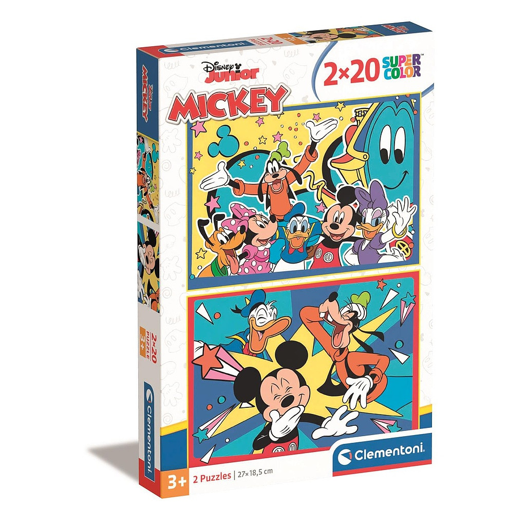 Disney Mickey Laughing Παιδικό Puzzle 2×20 Τεμαχίων Clementoni