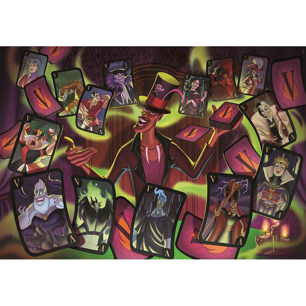 Alternative view of Disney Villains Cards 1500 τεμάχια Compact Puzzle Clementoni