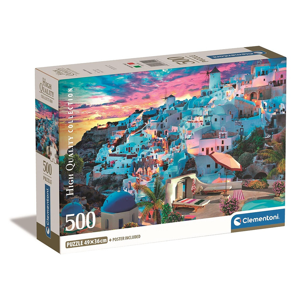 Cities View Greece 500 τεμάχια Jigsaw Puzzle Clementoni