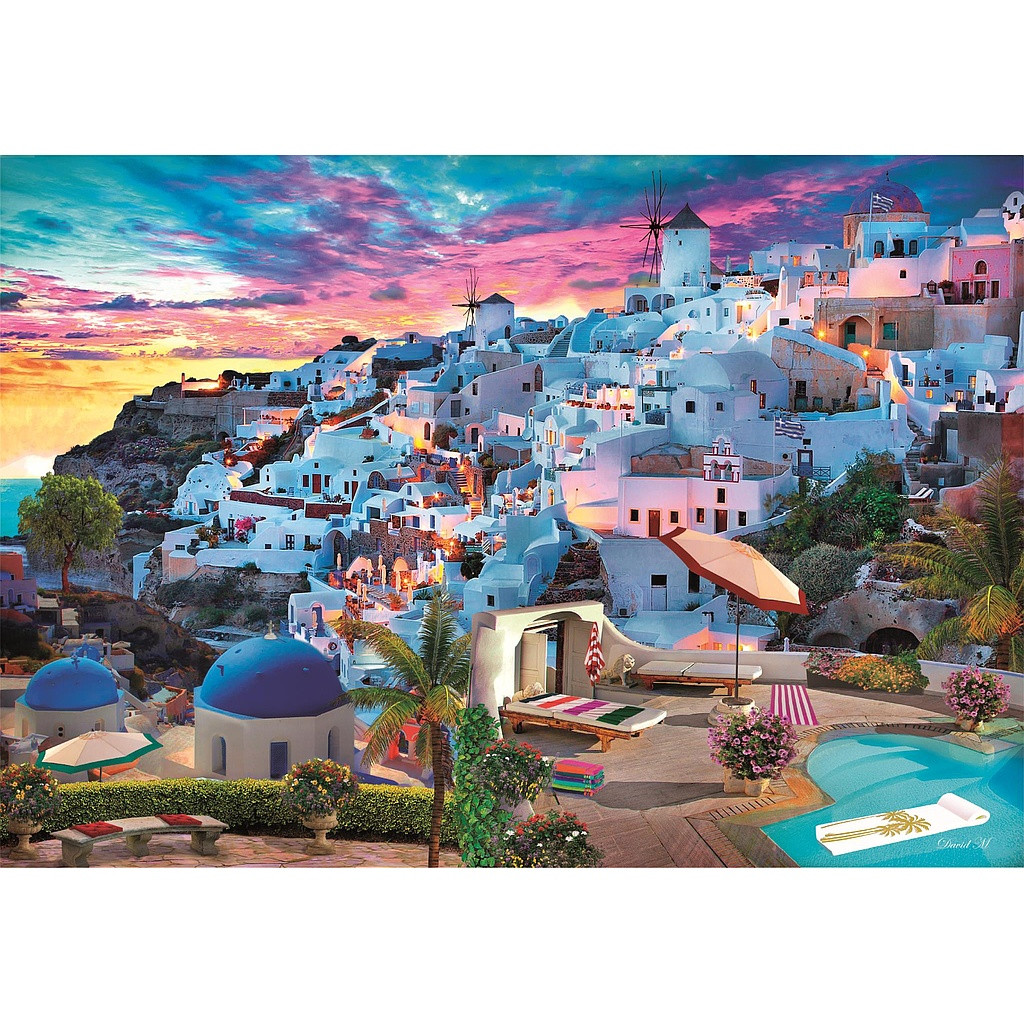 Alternative view of Cities View Greece 500 τεμάχια Jigsaw Puzzle Clementoni
