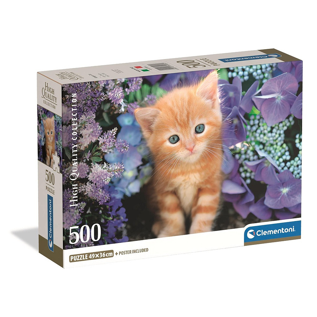 Cat Ginger 500 Τεμάχια Puzzle Συμπαγούς Σχεδιασμού Clementoni