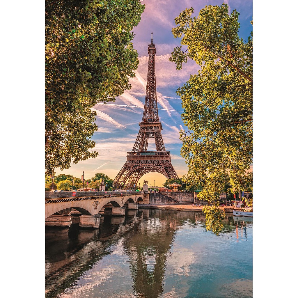 Alternative view of Cities Along the Seine Paris 500 Puzzle Συμπαγούς Σχεδιασμού Clementoni