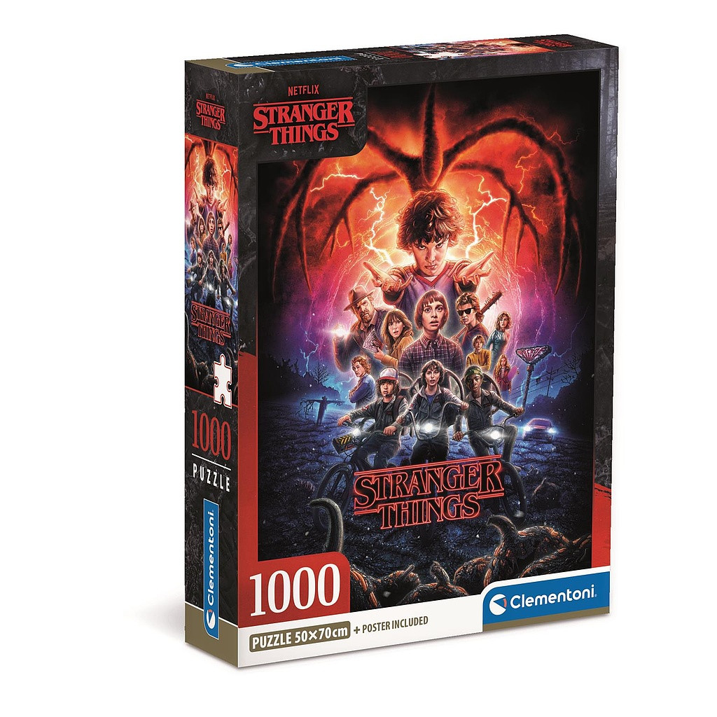 Stranger Things 1000 τεμάχια Clementoni puzzle Compact