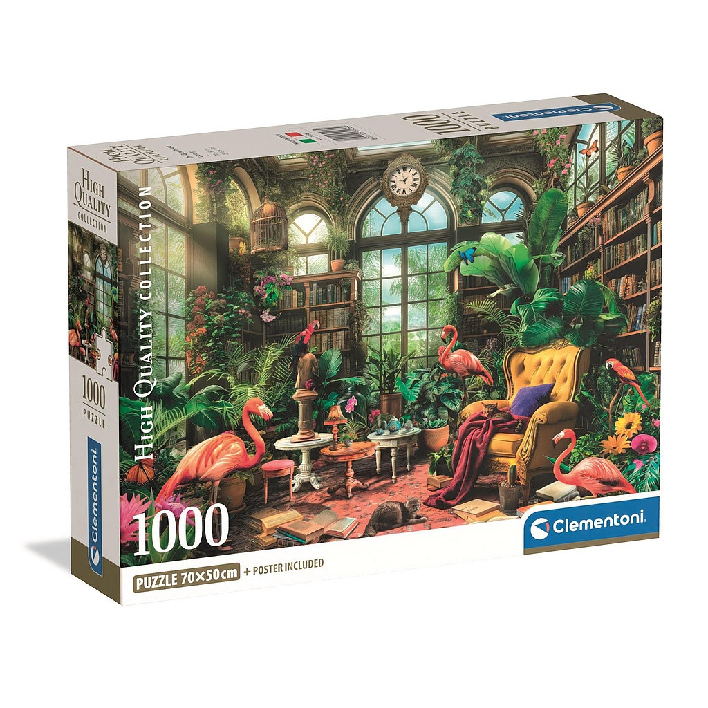 Colour Library Greenhouse 1000 τεμάχια Συμπαγούς Σχεδιασμού Clementoni