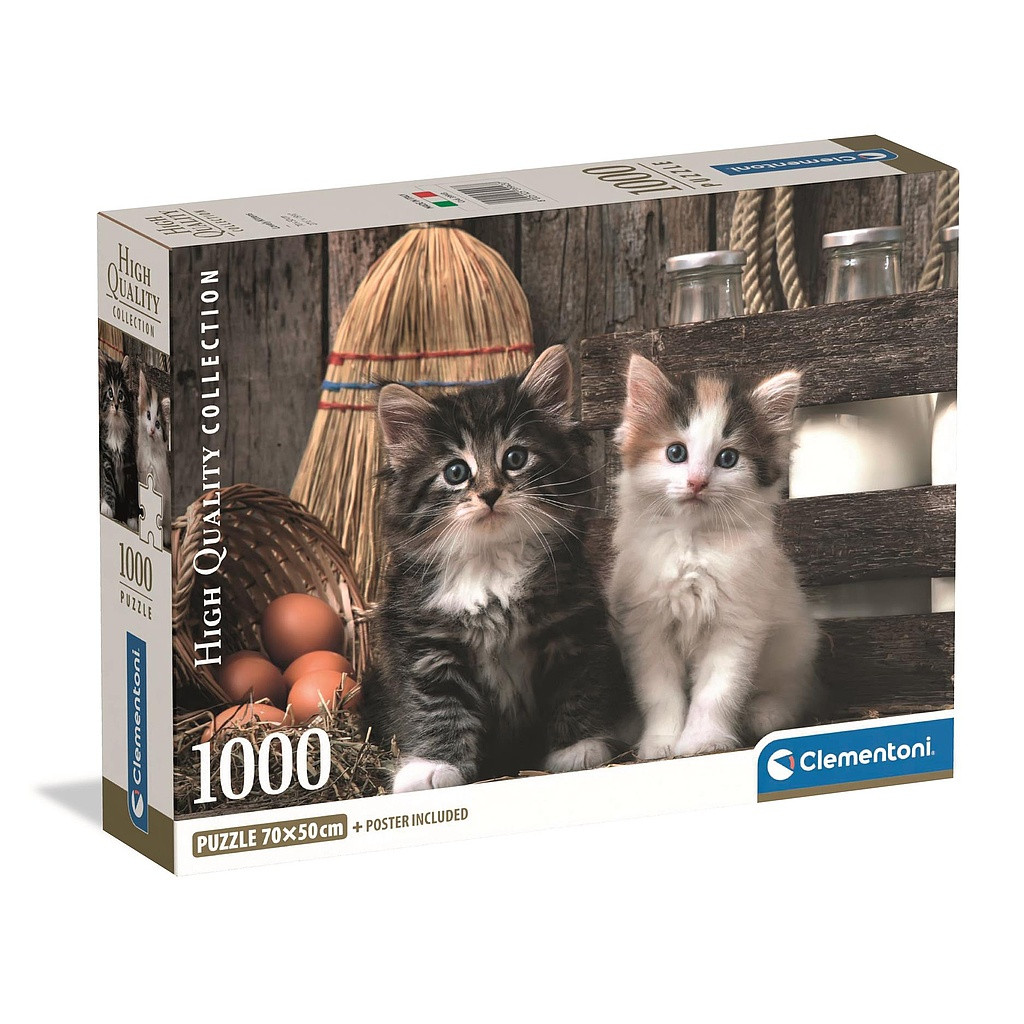 Animals Lovely Cat 1000 Τεμάχια puzzle Clementoni
