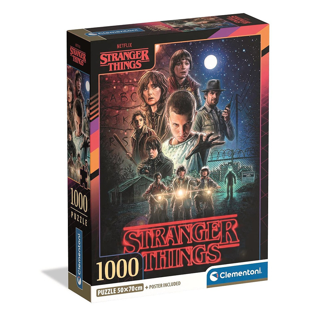 Stranger Things The Beginning 1000 τεμάχια Clementoni puzzle Compact