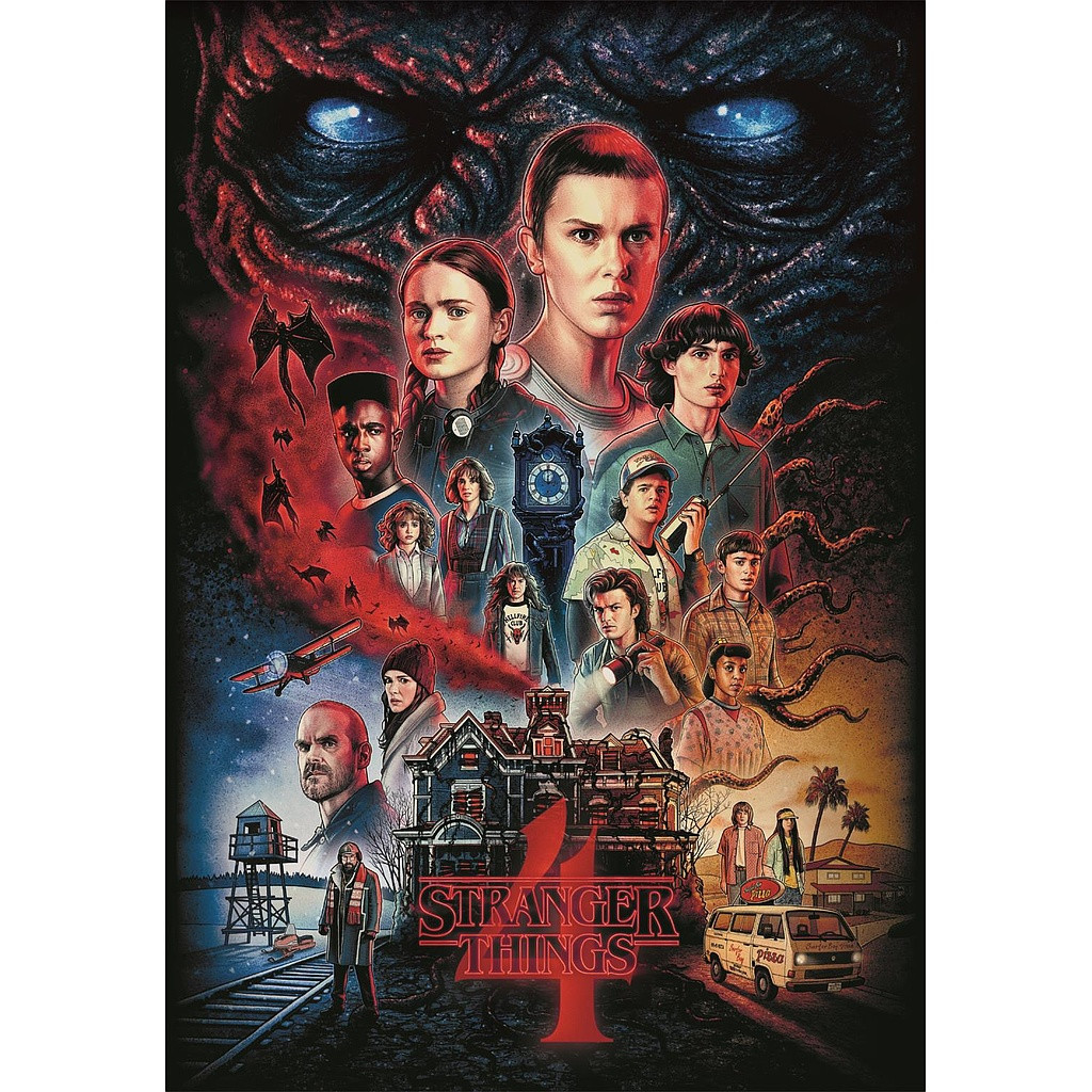 Alternative view of Stranger Things Darkness Rises 1000 τεμάχια Clementoni puzzle Compact