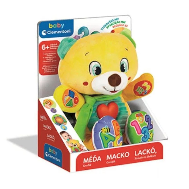 Clementoni Teddy Bear – Διαδραστικό Βελούδινο Αρκουδάκι για Μωρά