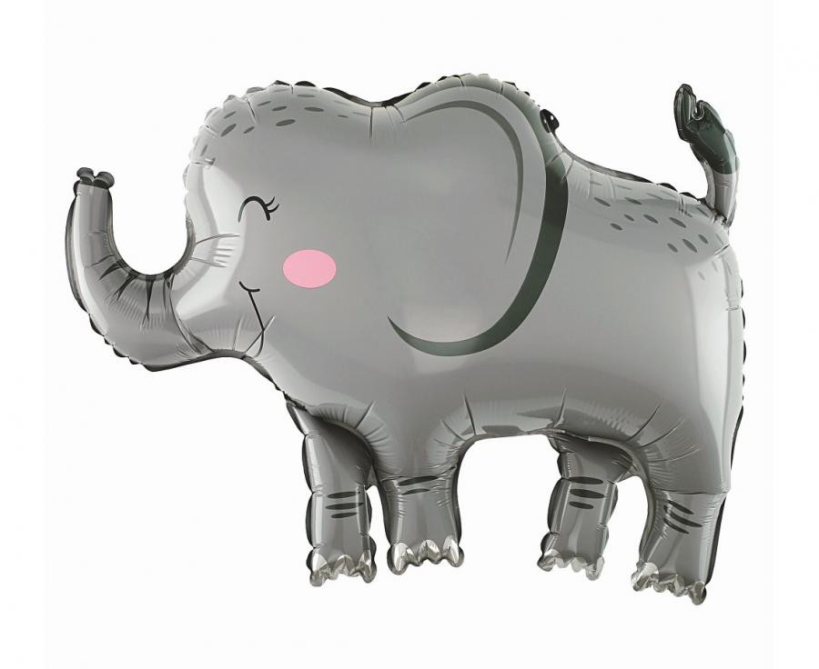 Elephant Grey Foil Μπαλόνι 68 cm