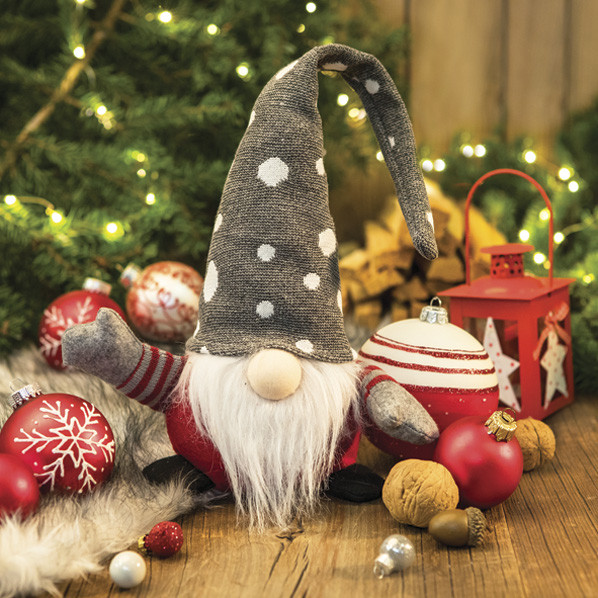 Christmas Nordic Gnome Σετ Παιδικές Χαρτοπετσέτες 20 τεμάχια 33x33 cm