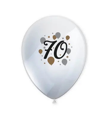 Happy Birthday Milestone Happy Birthday 70 Μπαλόνια 6 τεμάχια 11 ιντσών (27,5 cm)